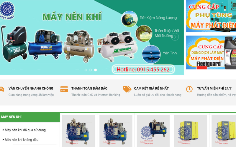 Sửa chữa máy nén khí tại Hưng Yên 