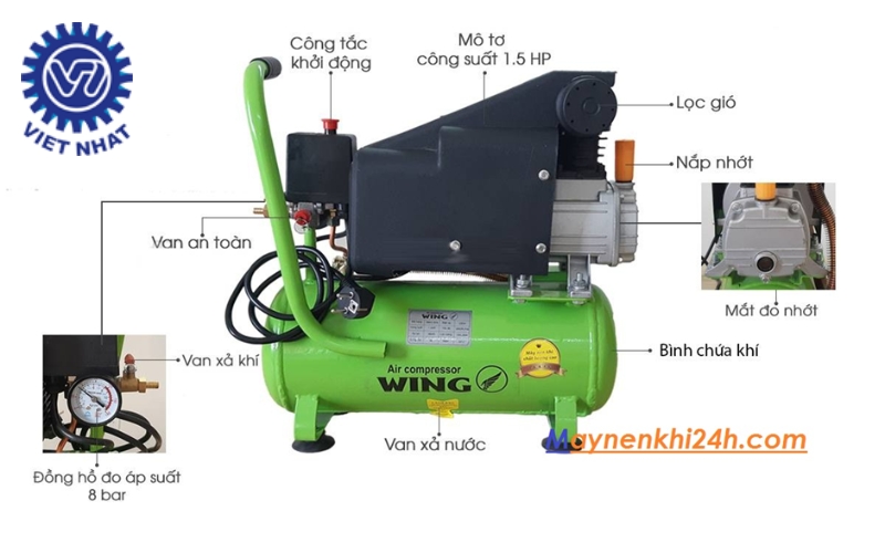 Máy nén khí piston Fusheng FVA-75