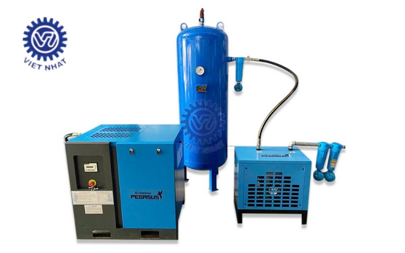 máy nén khí trục vít dùng trong thực phẩm 